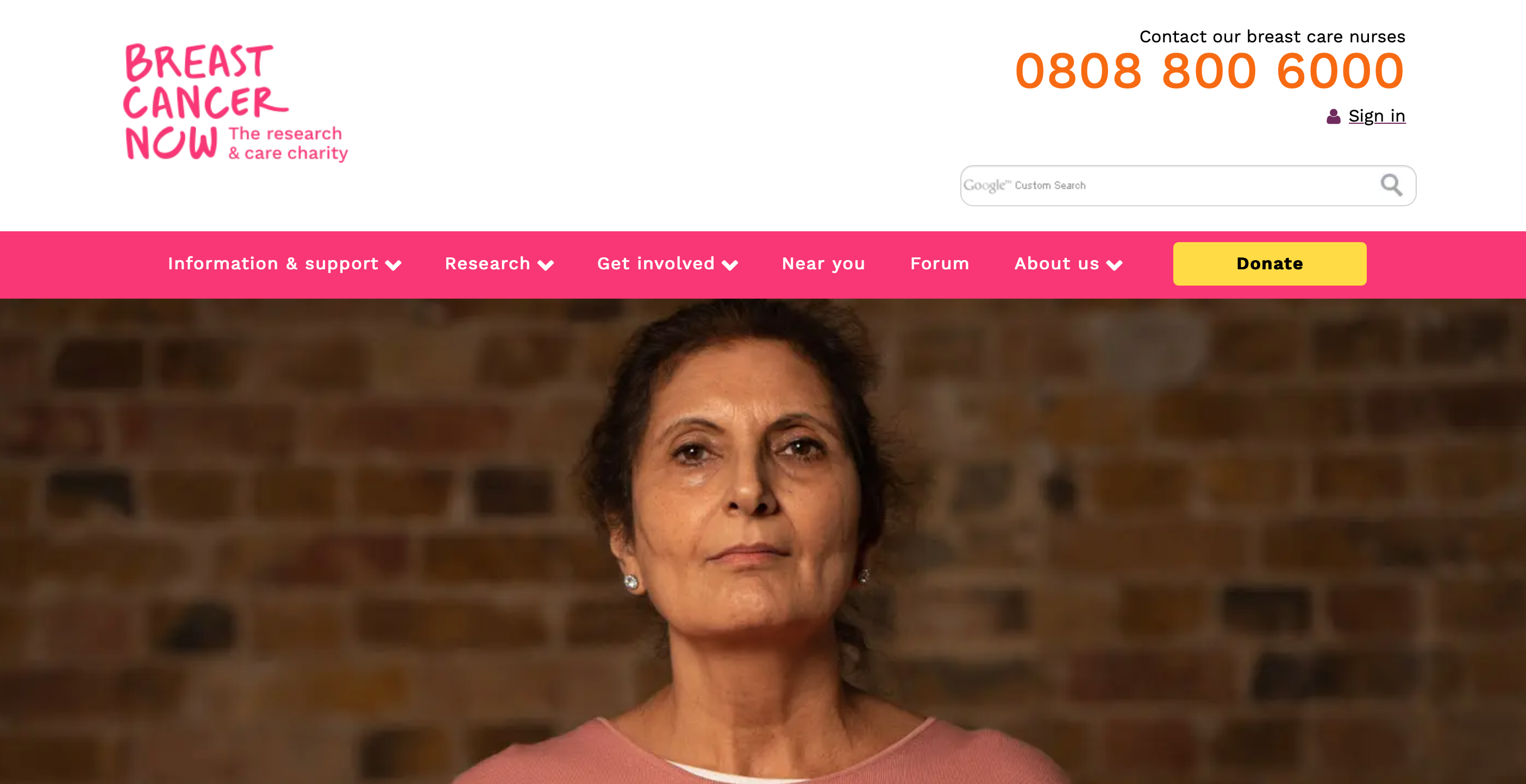 Breast Cancer Charity Website